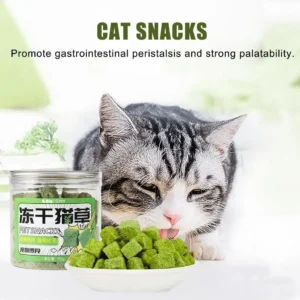 50g Cat Snacks Freeze Dried Grain Freezedried Granules Cat Grass Teeth Grinding Stick Weight Gain And Hair Removal Pet Snacks 1