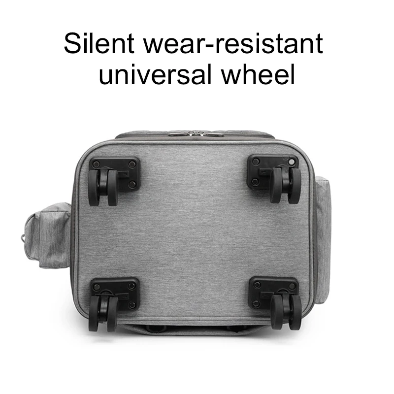 Cat Dog Stroller with Carrier on Wheels Two Pets Separate Bags Double Layers Backpack Portable Large Capacity Puppy Trolley 3 Cat Dog Stroller with Carrier on Wheels Two Pets Separate Bags Double Layers Backpack Portable Large Capacity Puppy Trolley 3